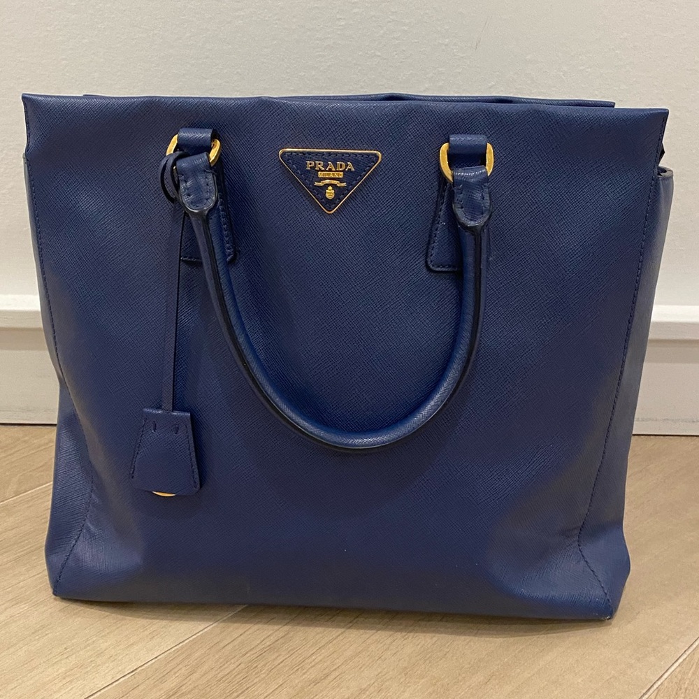 Prada Blue Tote
